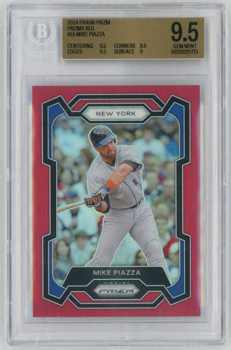 2024 Panini Prizm Prizms Red Mike Piazza #55 /299 BGS 9.5