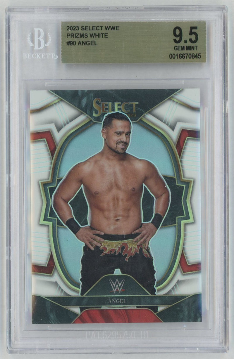 2023 Select WWE Prizms White Angel #90 /125 BGS 9.5