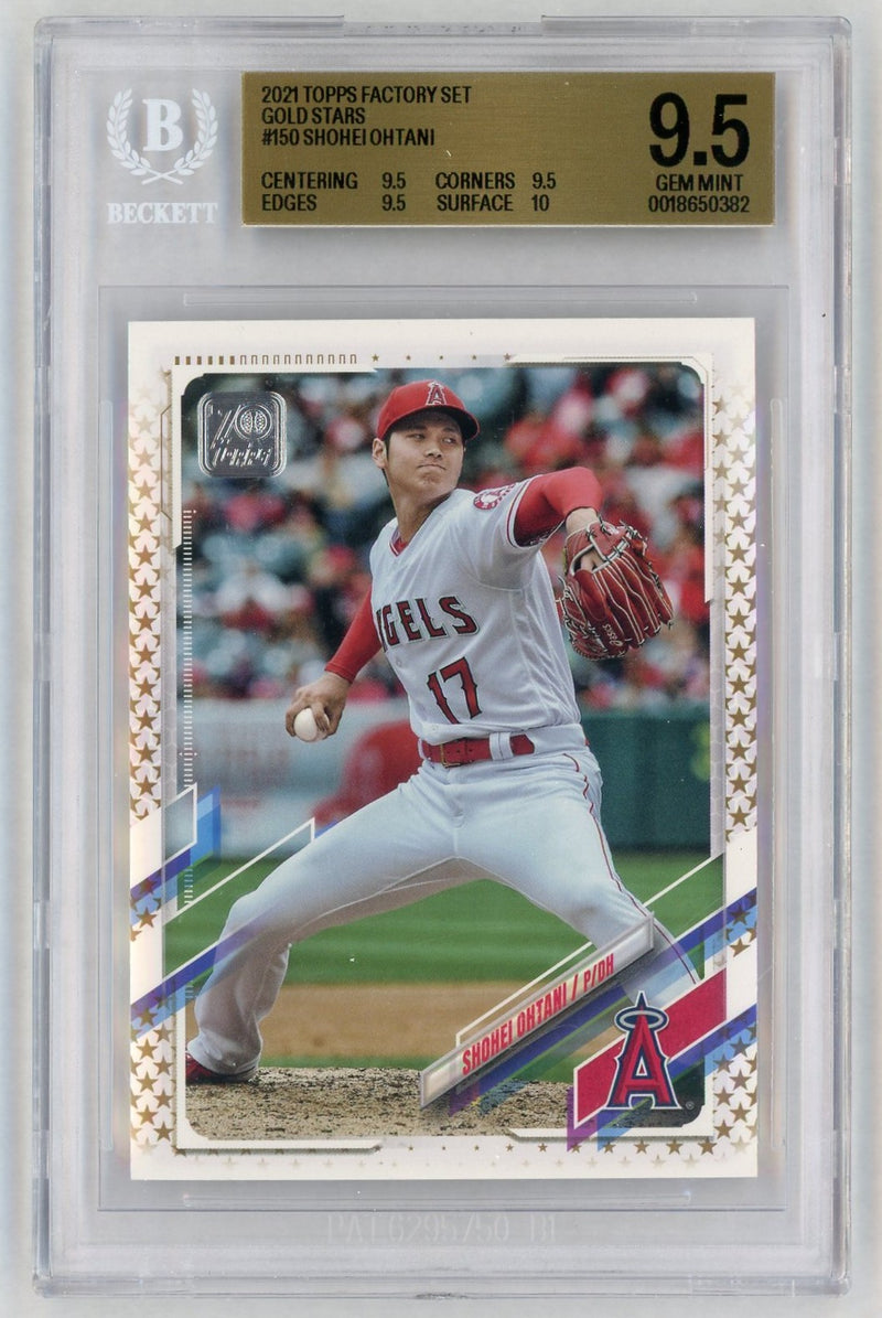 2021 Topps Factory Set Gold Stars Shohei Ohtani #150 /700 BGS 9.5