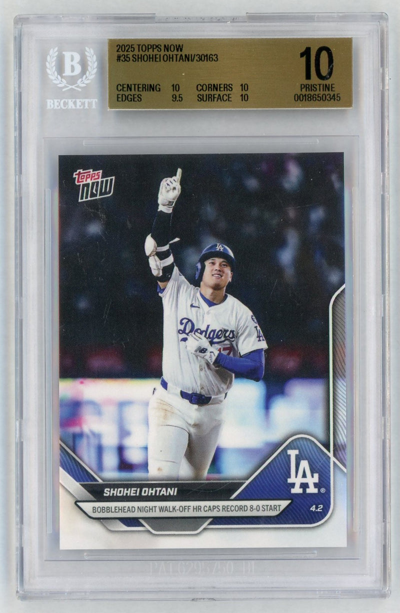 2025 Topps Now Shohei Ohtani #35 /30163 /25 BGS 10