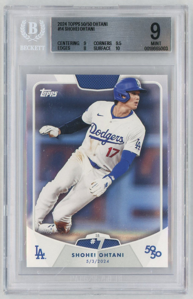 2024 Topps 50/50 Shohei Ohtani #14 BGS 9