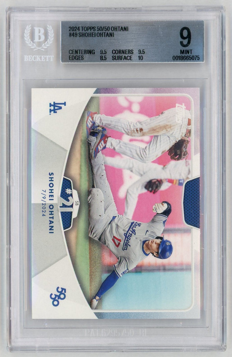 2024 Topps 50/50 Shohei Ohtani #49 BGS 9