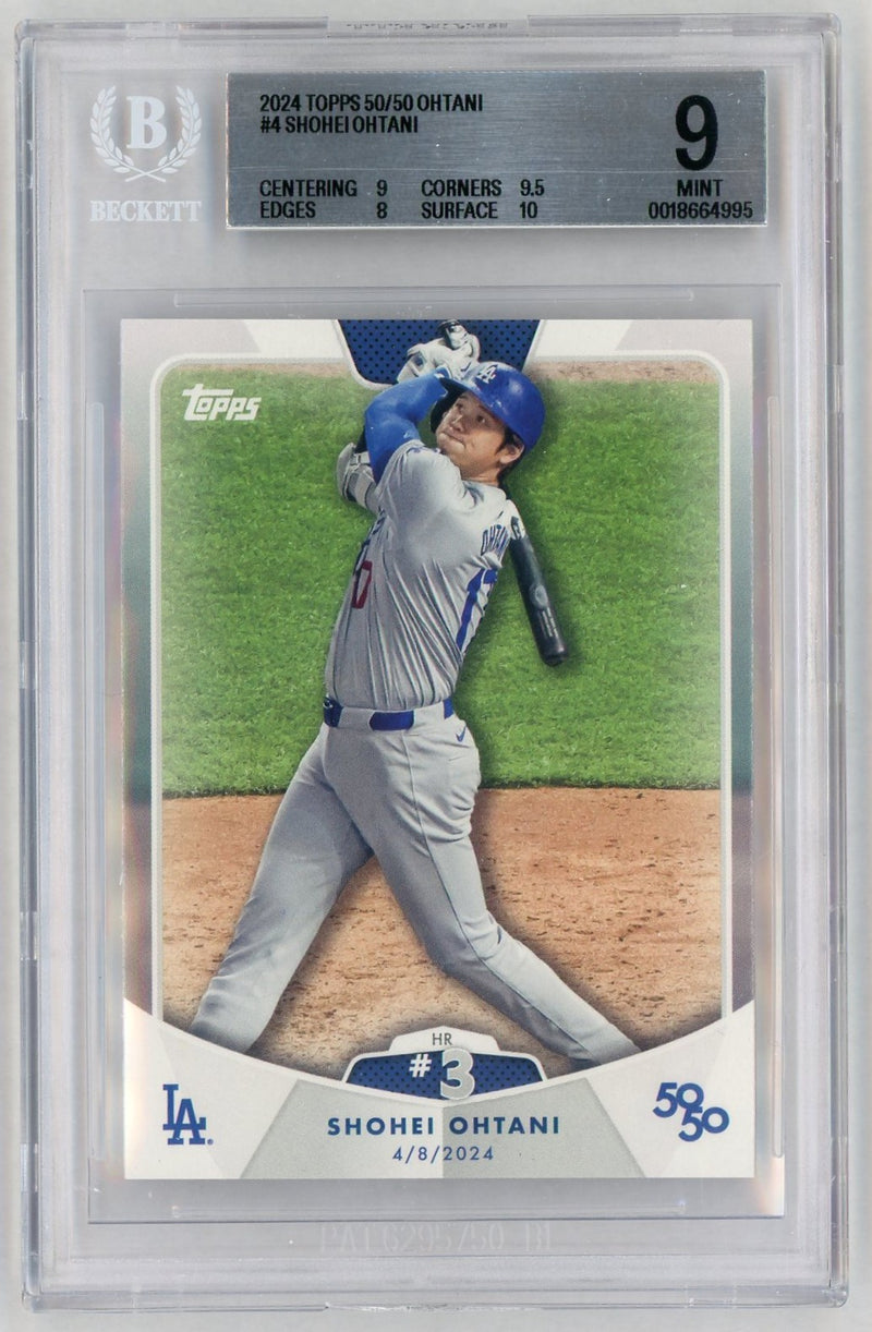 2024 Topps 50/50 Shohei Ohtani #4 BGS 9