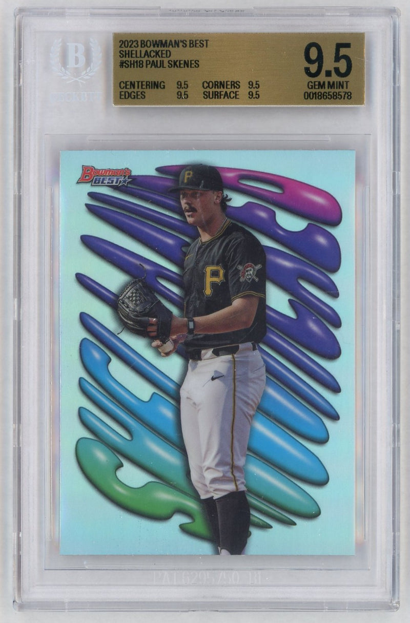 2023 Bowman's Best Shellacked Paul Skenes #SH18 BGS 9.5