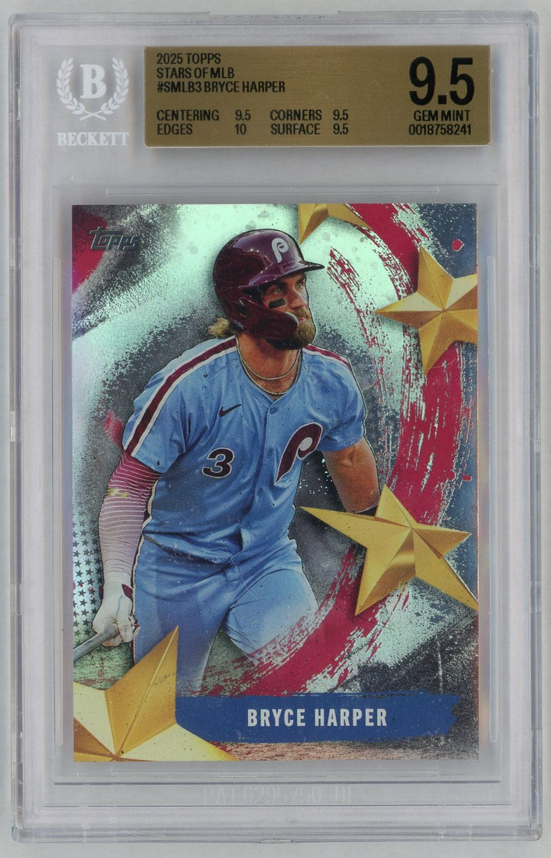2025 Topps Series 1 Bryce Harper #SMLB-3 BGS 9.5