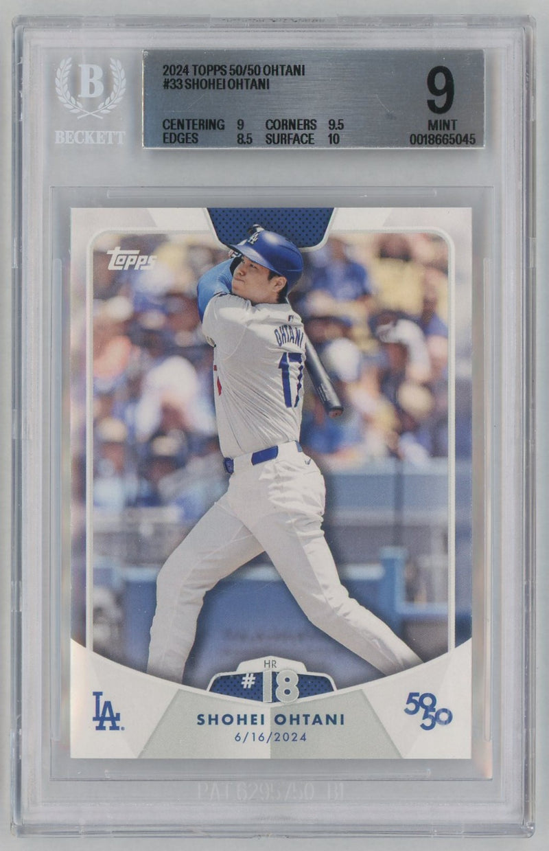 2024 Topps 50/50 Shohei Ohtani #33 BGS 9