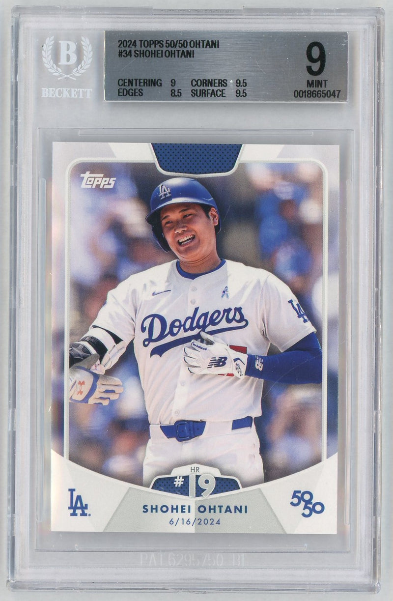 2024 Topps 50/50 Shohei Ohtani #34 BGS 9
