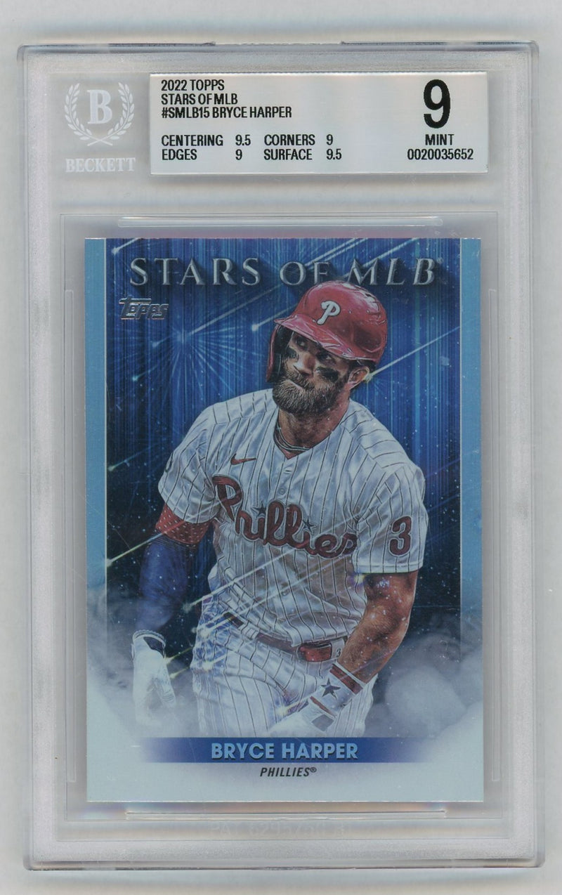 2022 Topps Stars of MLB Bryce Harper #SMLB15 BGS 9