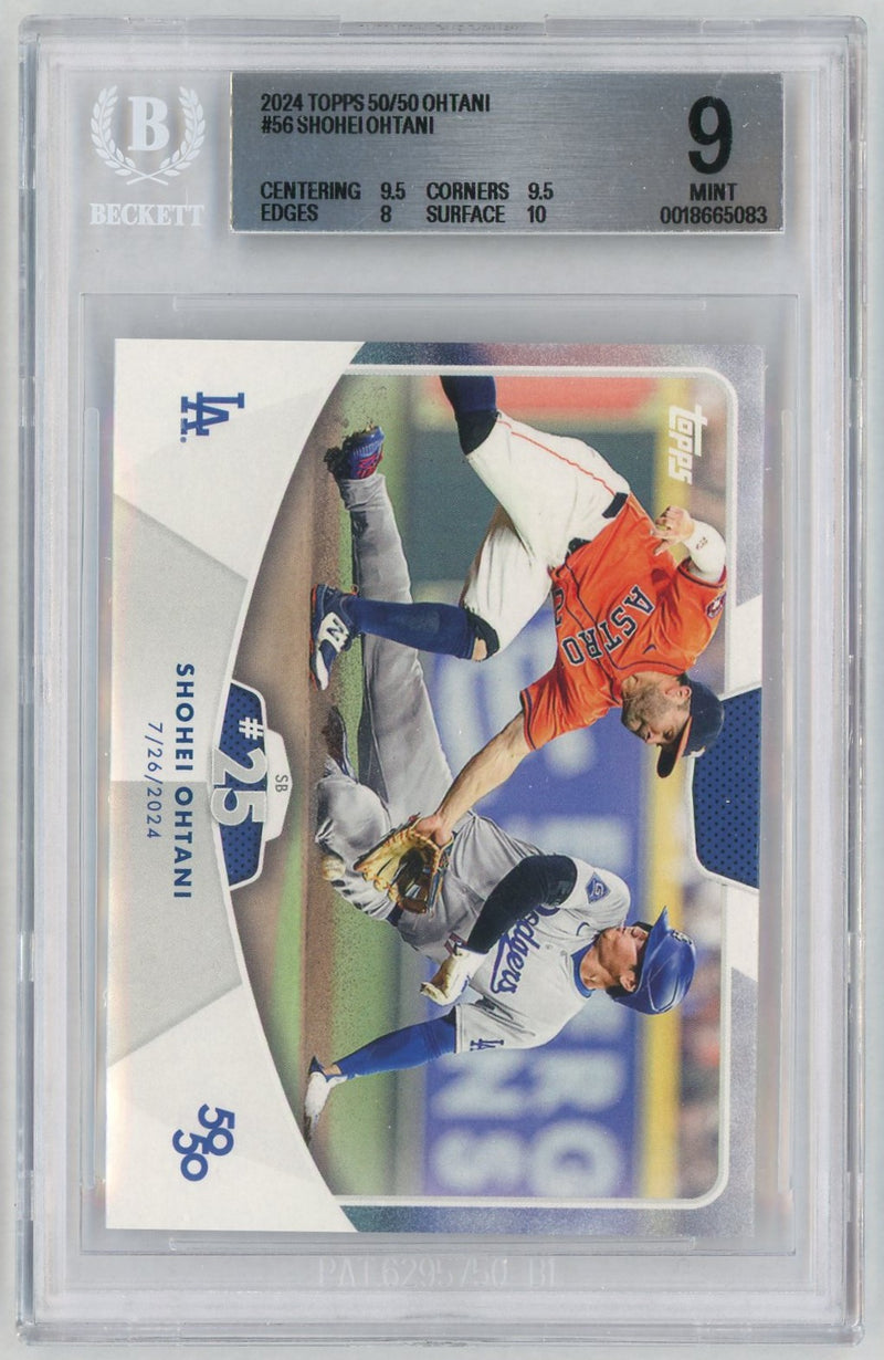 2024 Topps 50/50 Shohei Ohtani #56 BGS 9