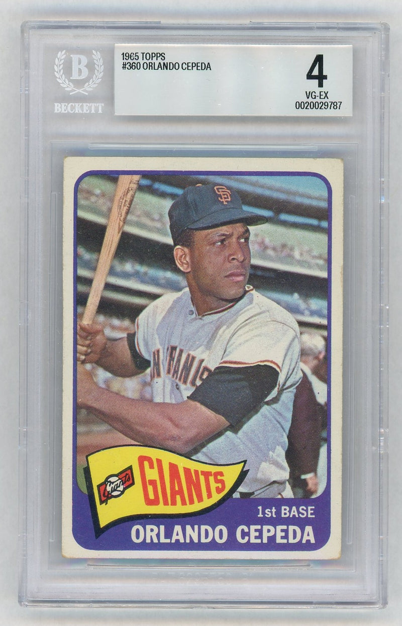 1965 Topps Orlando Cepeda #360 BVG 4