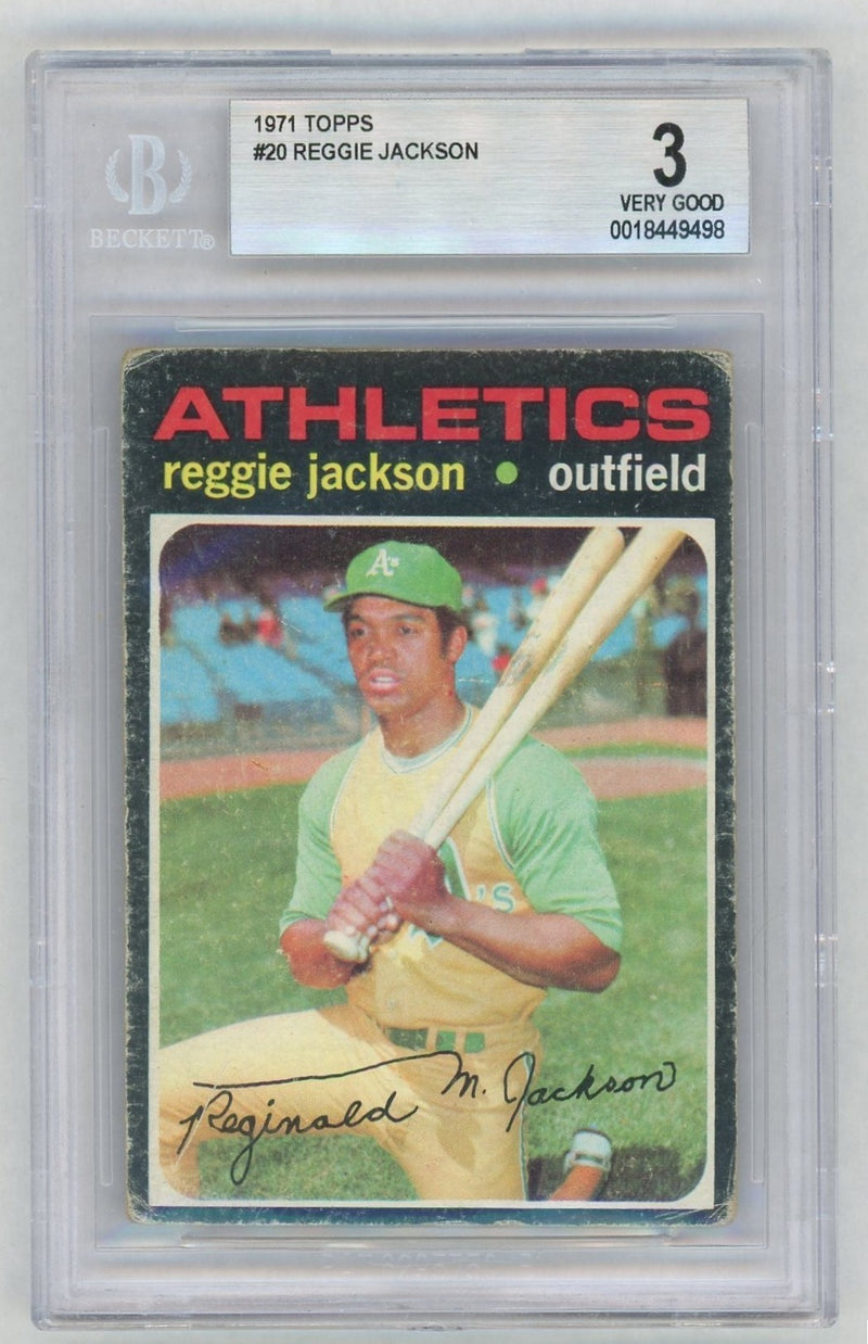 1971 Topps Reggie Jackson #20 BVG 3