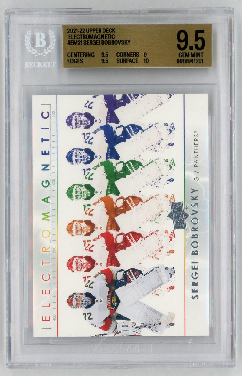 2021 Upper Deck Electromagnetic Sergei Bobrovsky #EM21 BGS 9.5