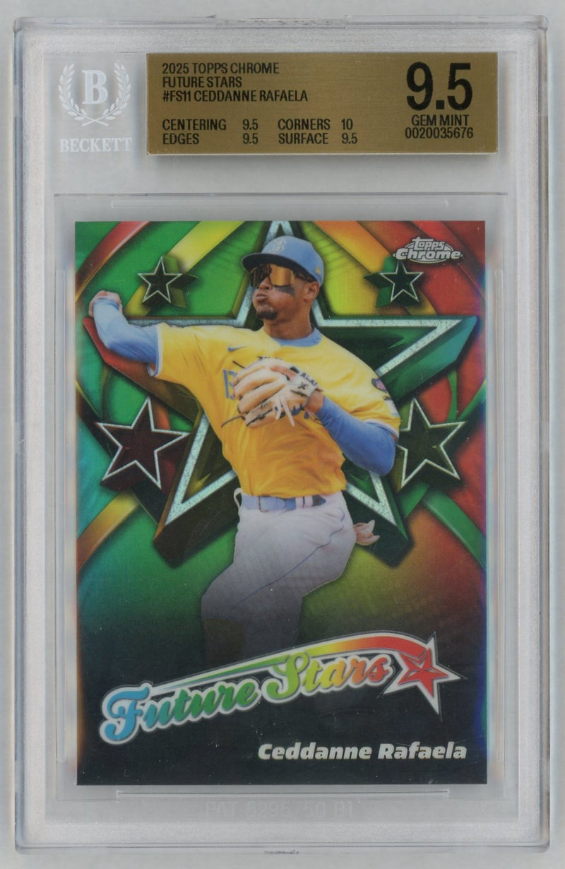 2025 Topps Chrome Future Stars Ceddanne Rafaela #FS-11 BGS 9.5