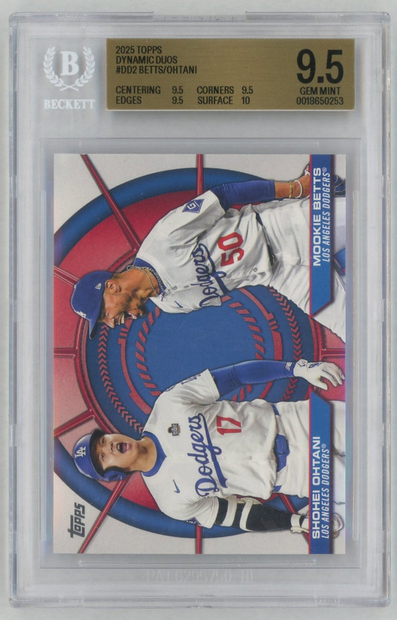 2025 Topps Dynamic Duos Mookie Betts/Shohei Ohtani #DD-2 BGS 9.5