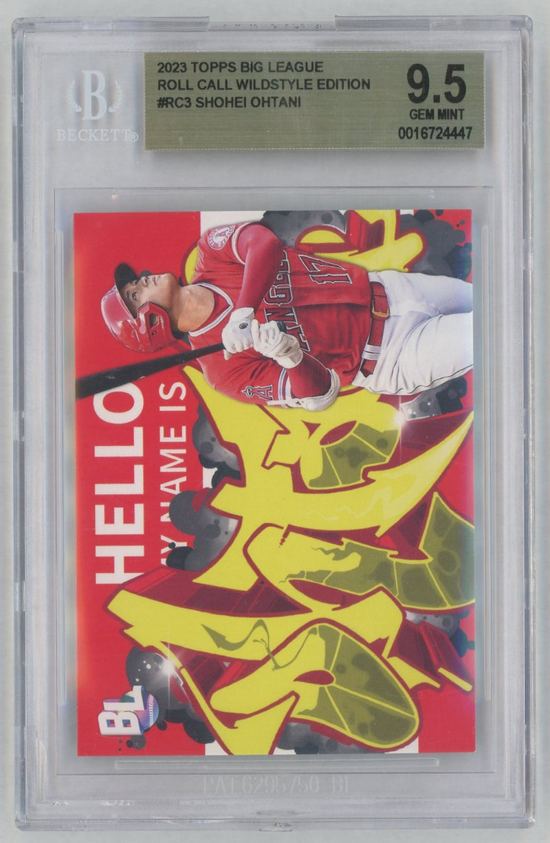 2023 Topps Big League Roll Call Wildstyle Edition Shohei Ohtani #RC3 /950 BGS 9.5