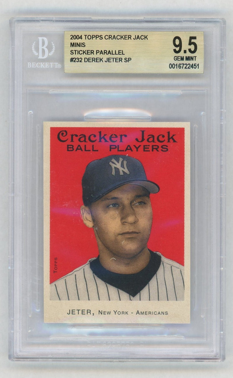 2004 Topps Cracker Jack Mini Stickers Derek Jeter #232 BGS 9.5