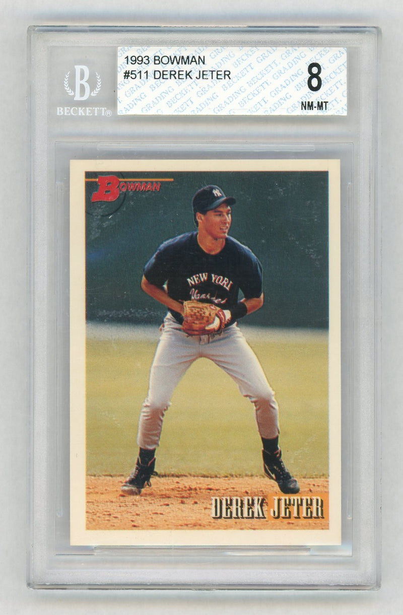 1993 Bowman Derek Jeter #511 BGS 8
