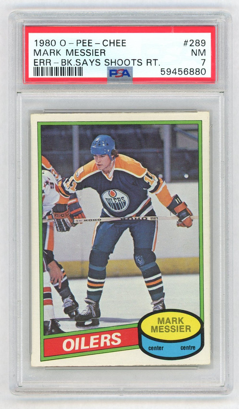 1980 O-Pee-Chee Mark Messier #289 PSA 7