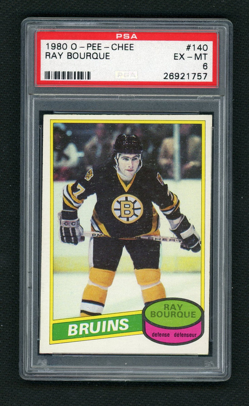1980 O-Pee-Chee Ray Bourque #140 PSA 6