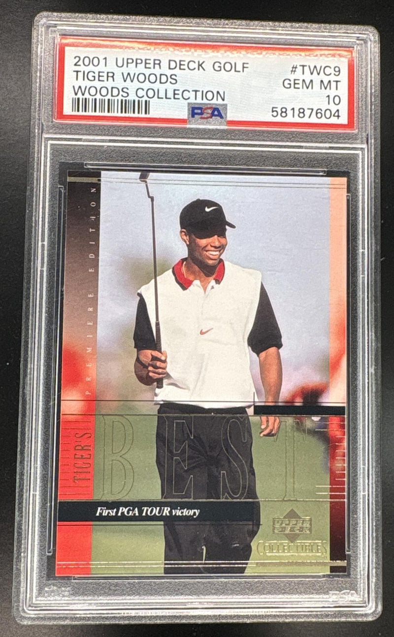 2001 Upper Deck Tiger Woods #TWC9 PSA 10