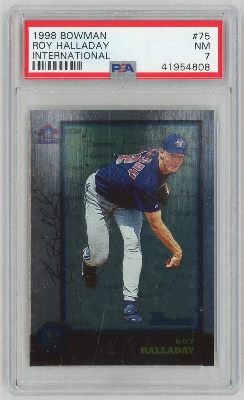 1998 Bowman International Roy Halladay #75 PSA 7