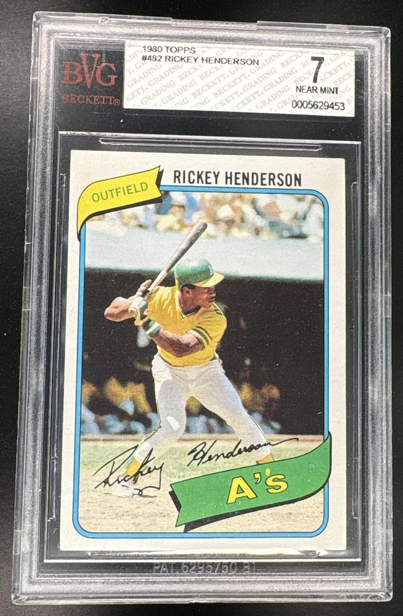 1980 Topps Rickey Henderson #482 BGS 7