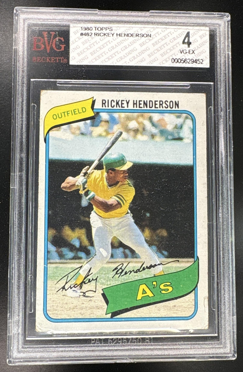 1980 Topps Rickey Henderson #482 BGS 4