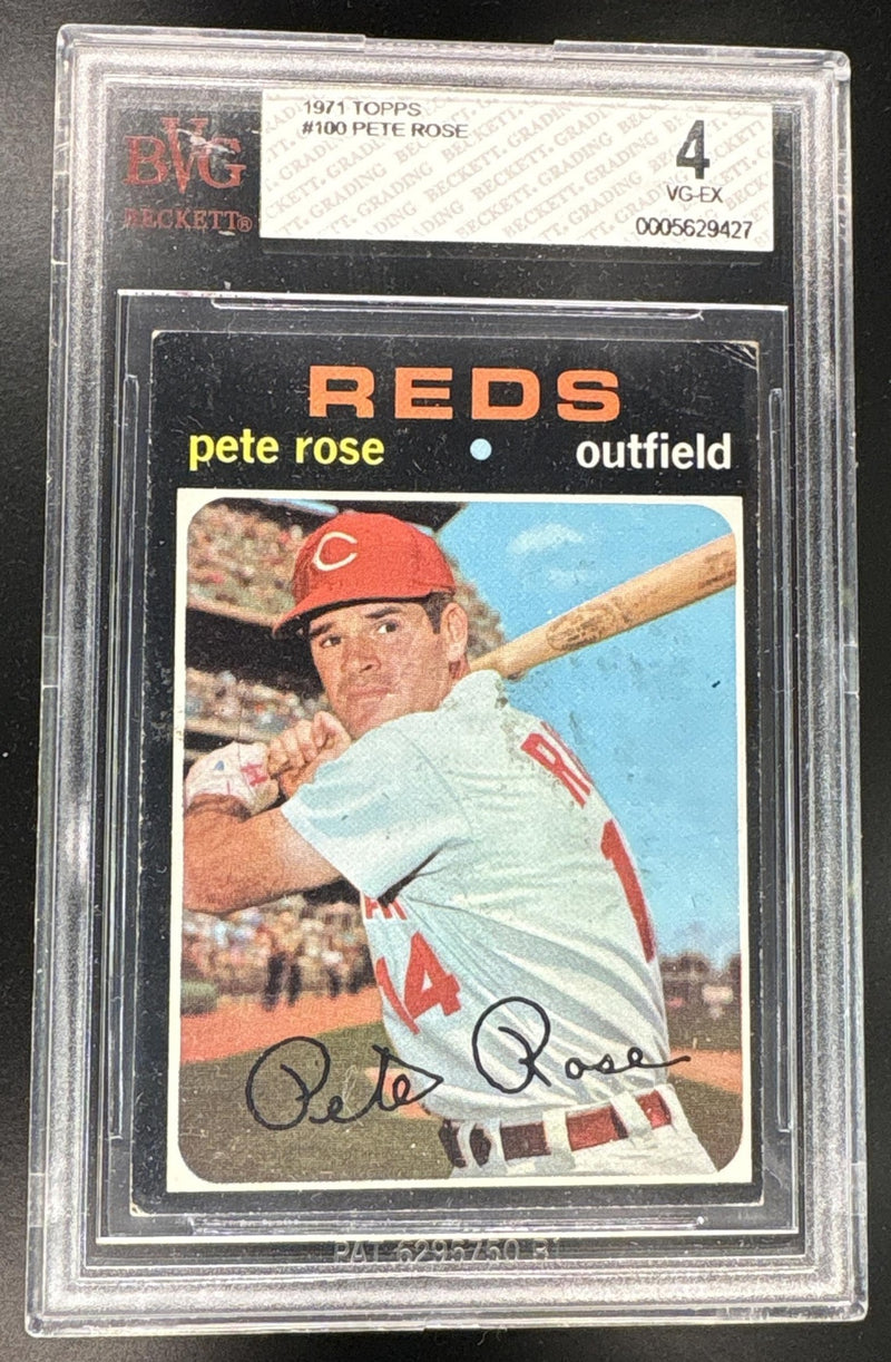 1971 Topps Pete Rose #100 BGS 4
