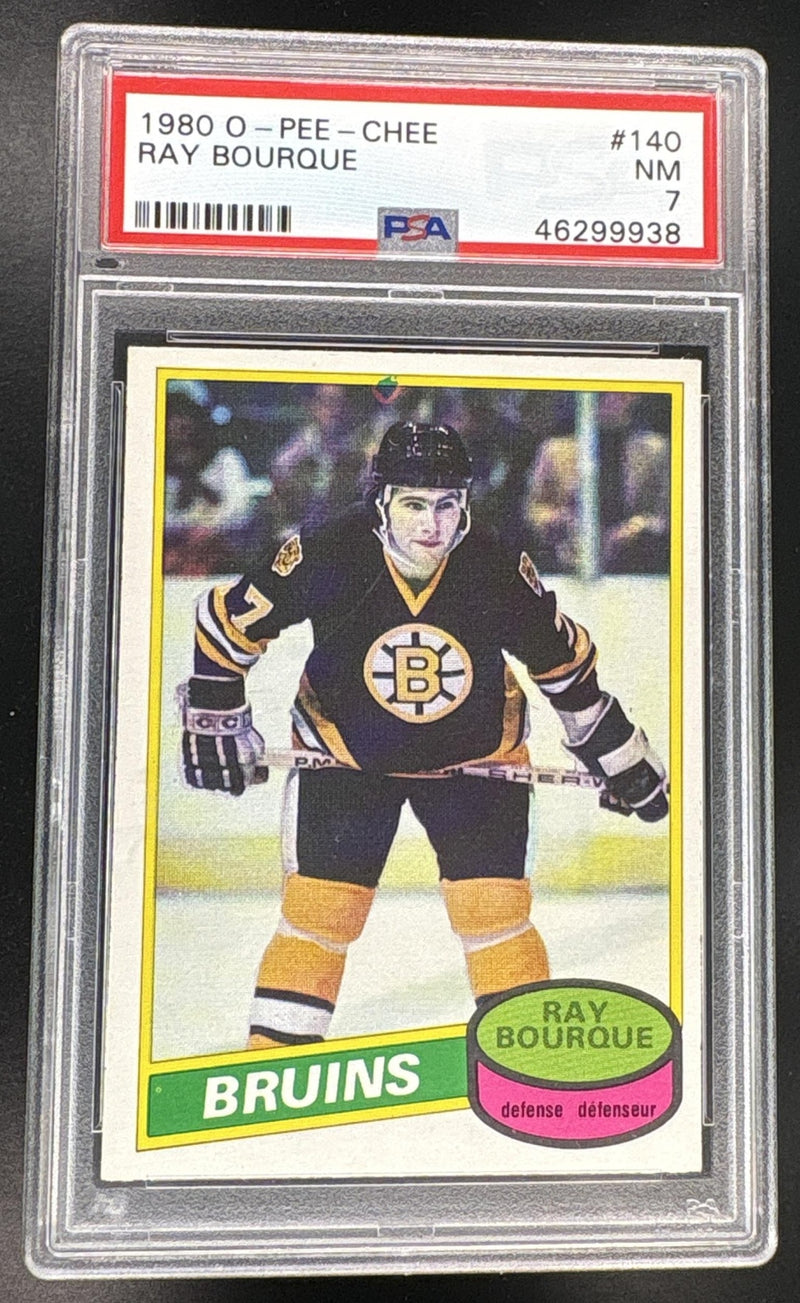 1980 O-Pee-Chee Ray Bourque #140 PSA 7