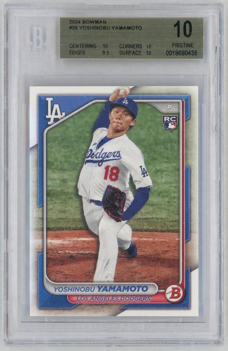 2024 Bowman Yoshinobu Yamamoto #36 BGS 10