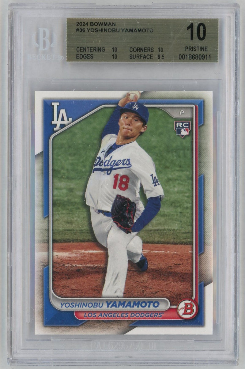 2024 Bowman Yoshinobu Yamamoto #36 BGS 10