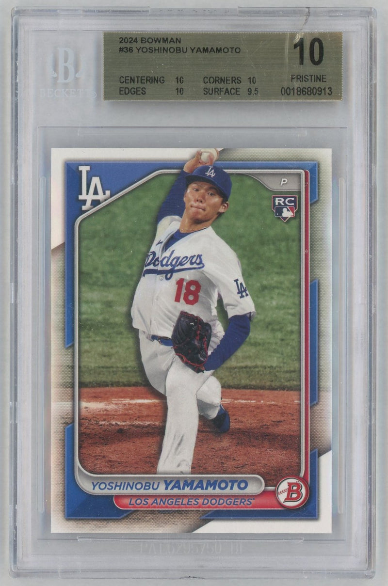 2024 Bowman Yoshinobu Yamamoto #36 BGS 10