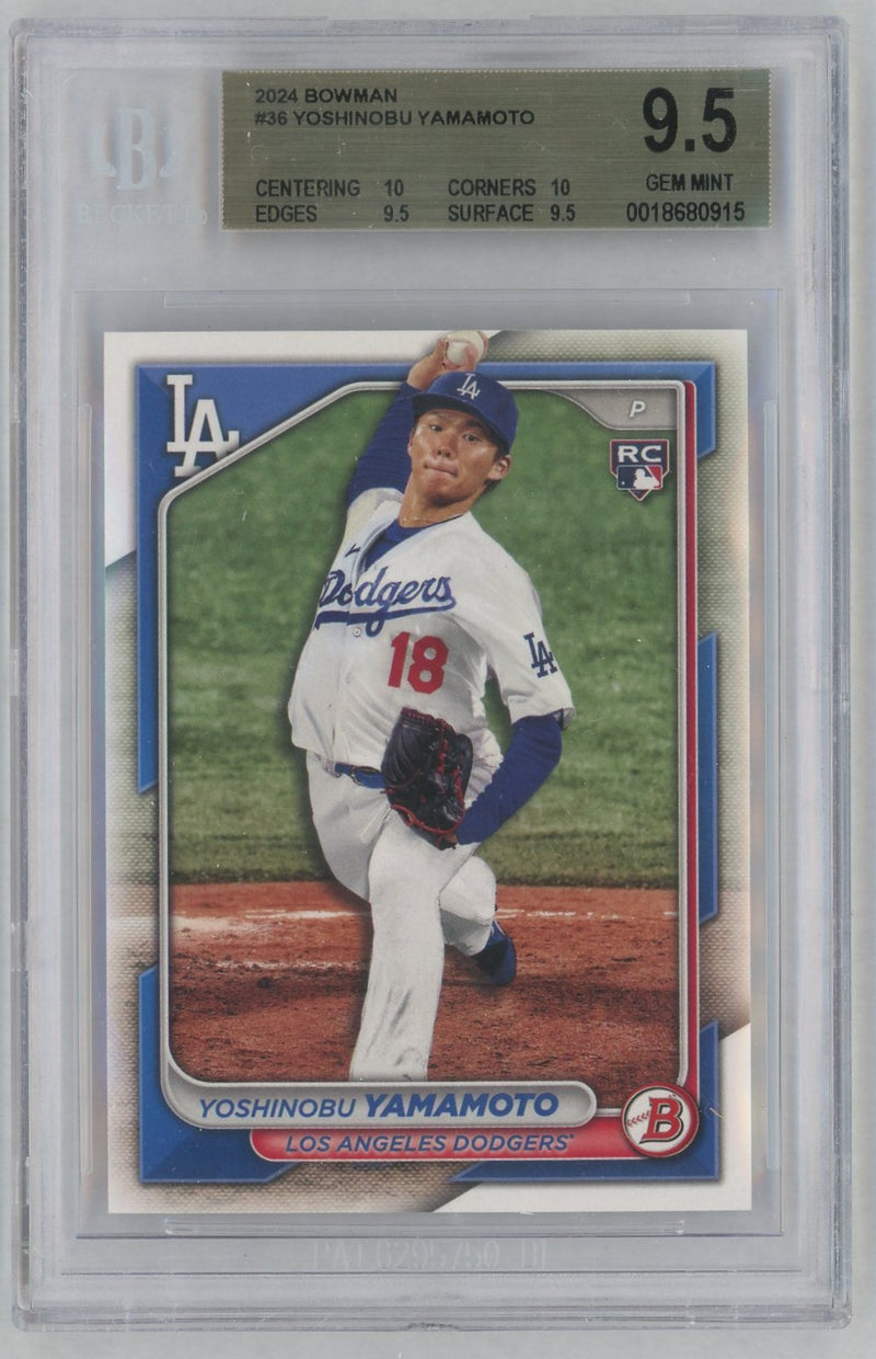 2024 Bowman Yoshinobu Yamamoto #36 BGS 9.5
