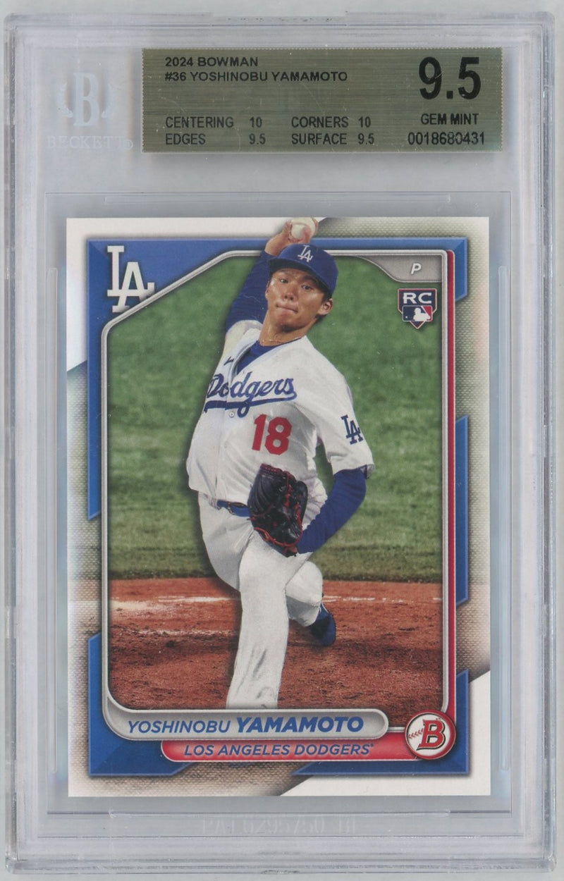 2024 Bowman Yoshinobu Yamamoto #36 BGS 9.5