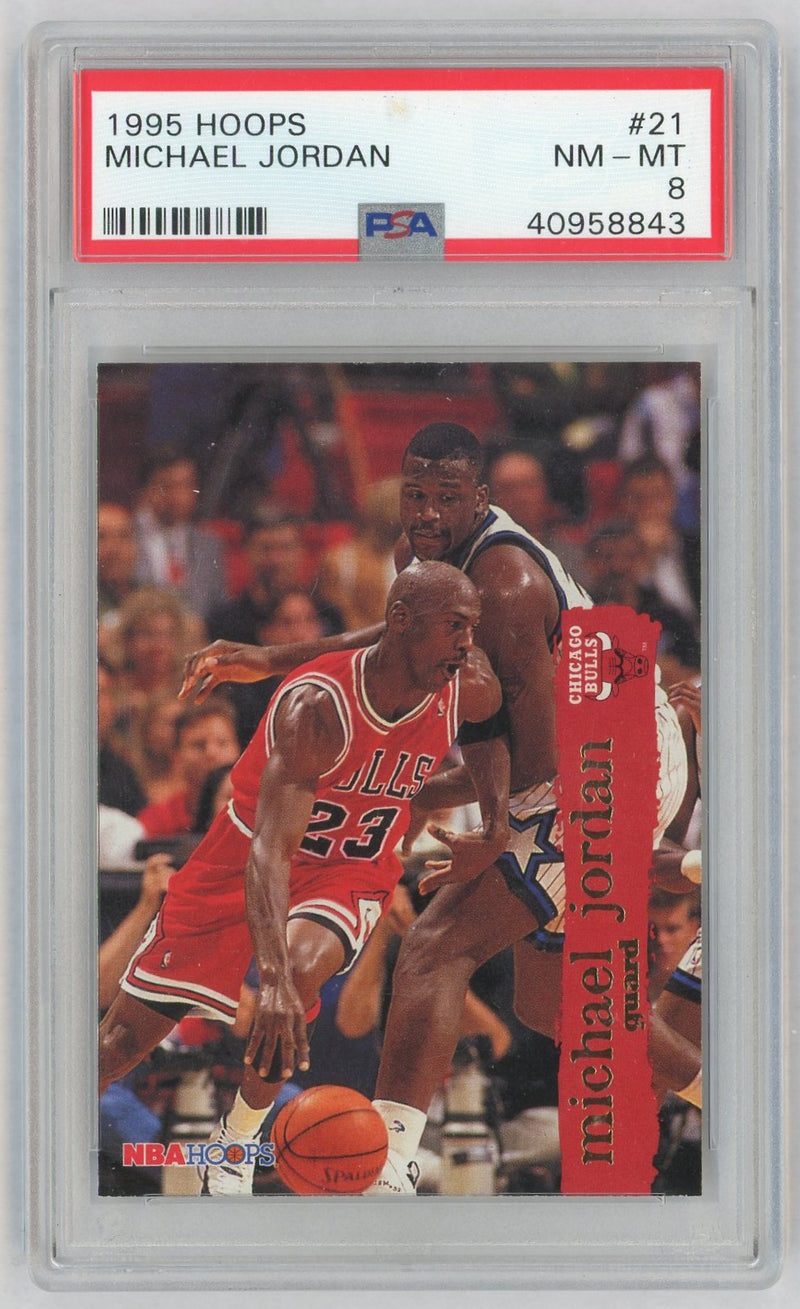 1995 Hoops Michael Jordan #21 PSA 8