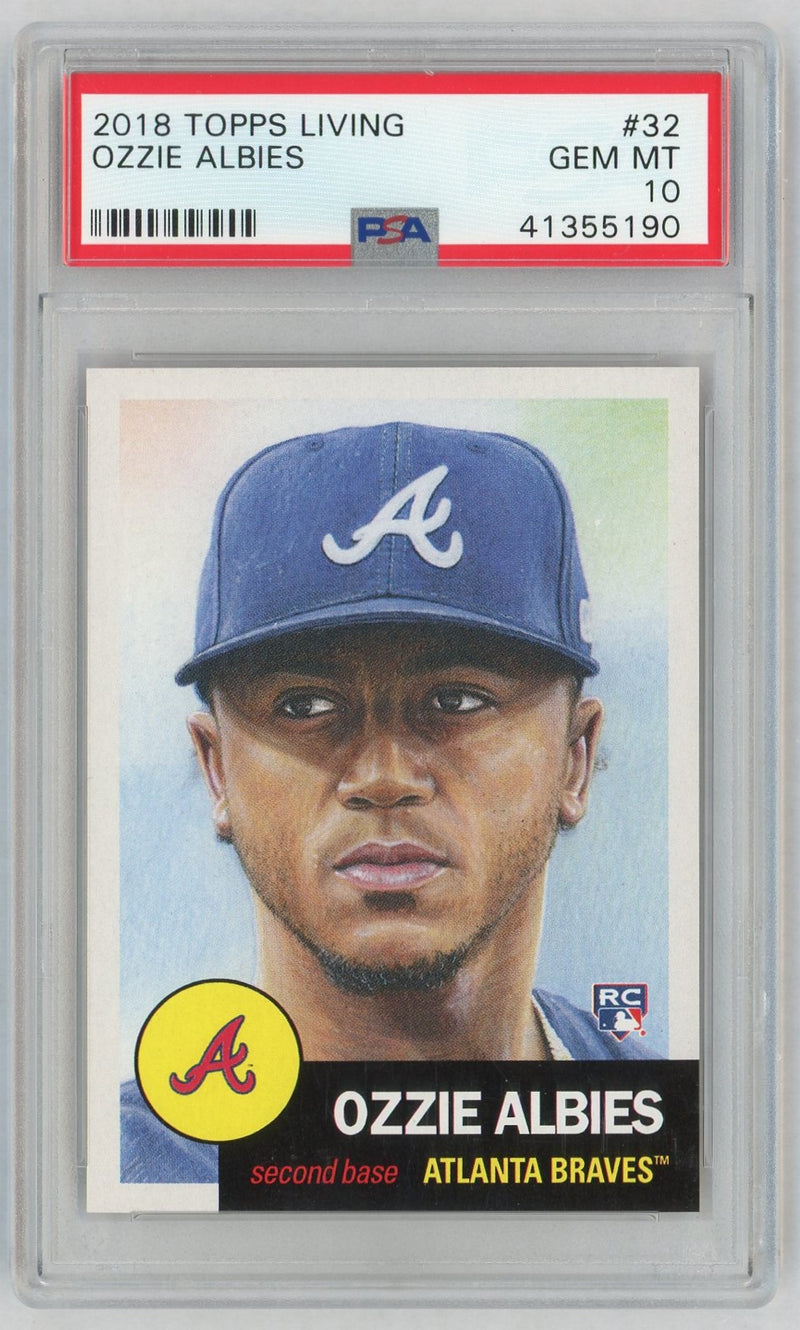 2018 Topps Living Ozzie Albies #32 /14036 PSA 10