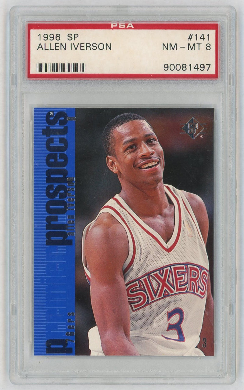 1996 SP Allen Iverson #141 PSA 8