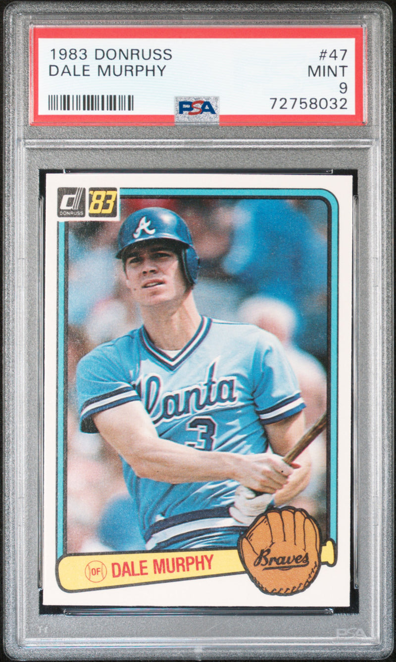 1983 Panini Donruss Dale Murphy #47 PSA 9