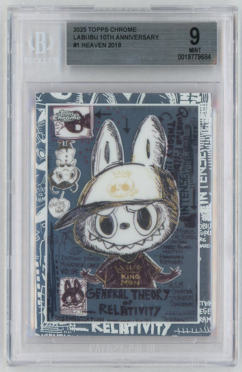 2025 Topps Chrome Labubu 10th Anniversary Heaven #1 BGS 9