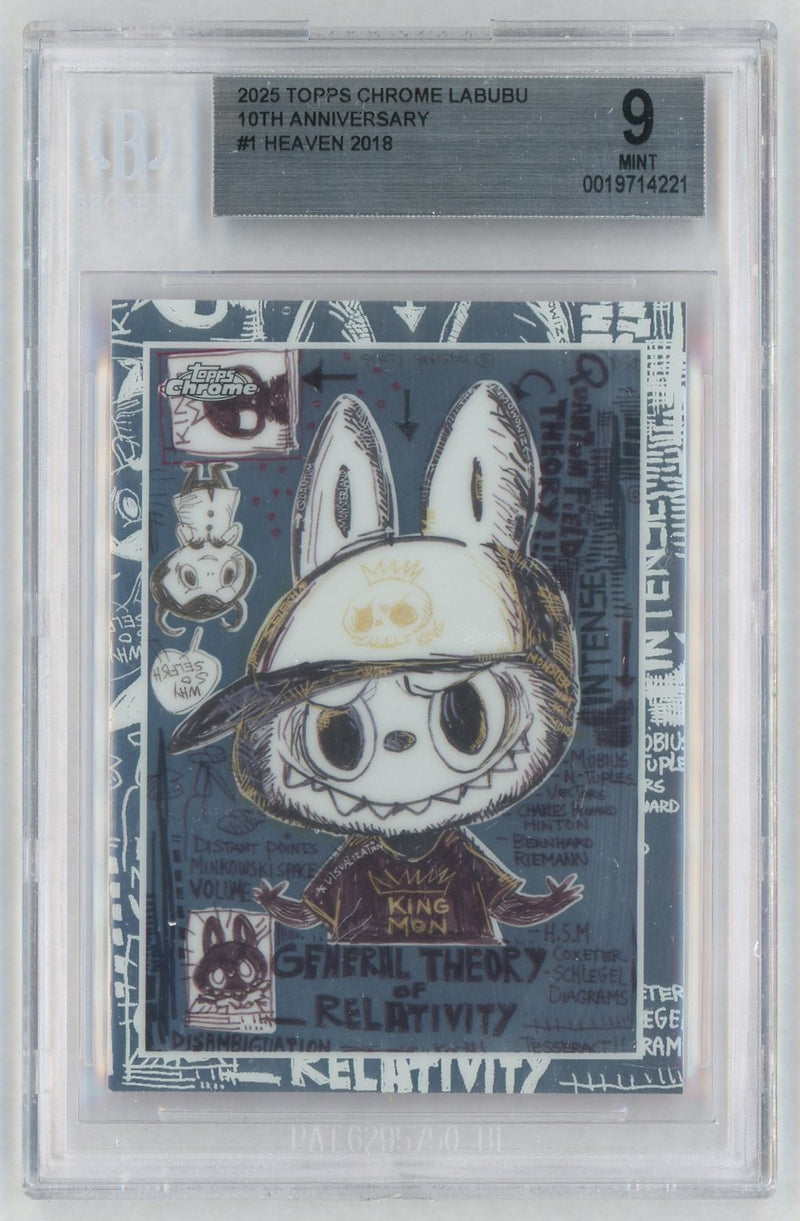 2025 Topps Chrome Labubu 10th Anniversary Heaven #1 BGS 9