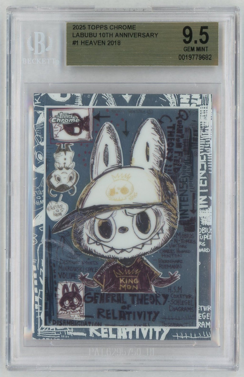 2025 Topps Chrome Labubu 10th Anniversary Heaven #1 BGS 9.5