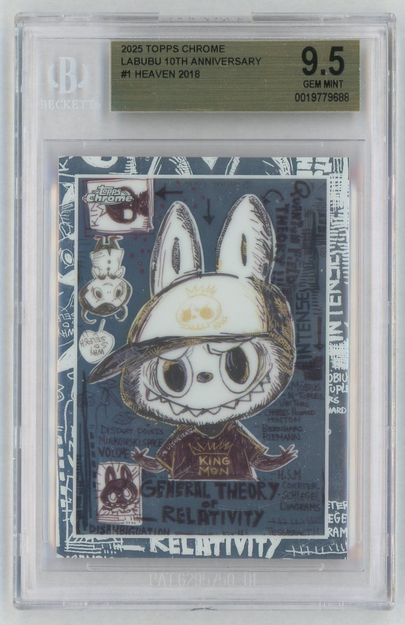 2025 Topps Chrome Labubu 10th Anniversary Heaven #1 BGS 9.5