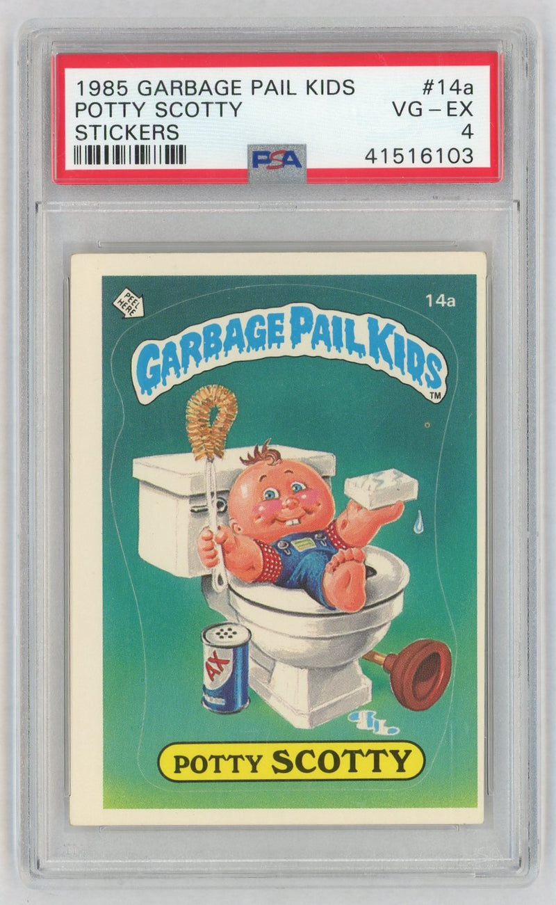 1985 Garbage Pail Kids Potty Scotty #14a PSA 4