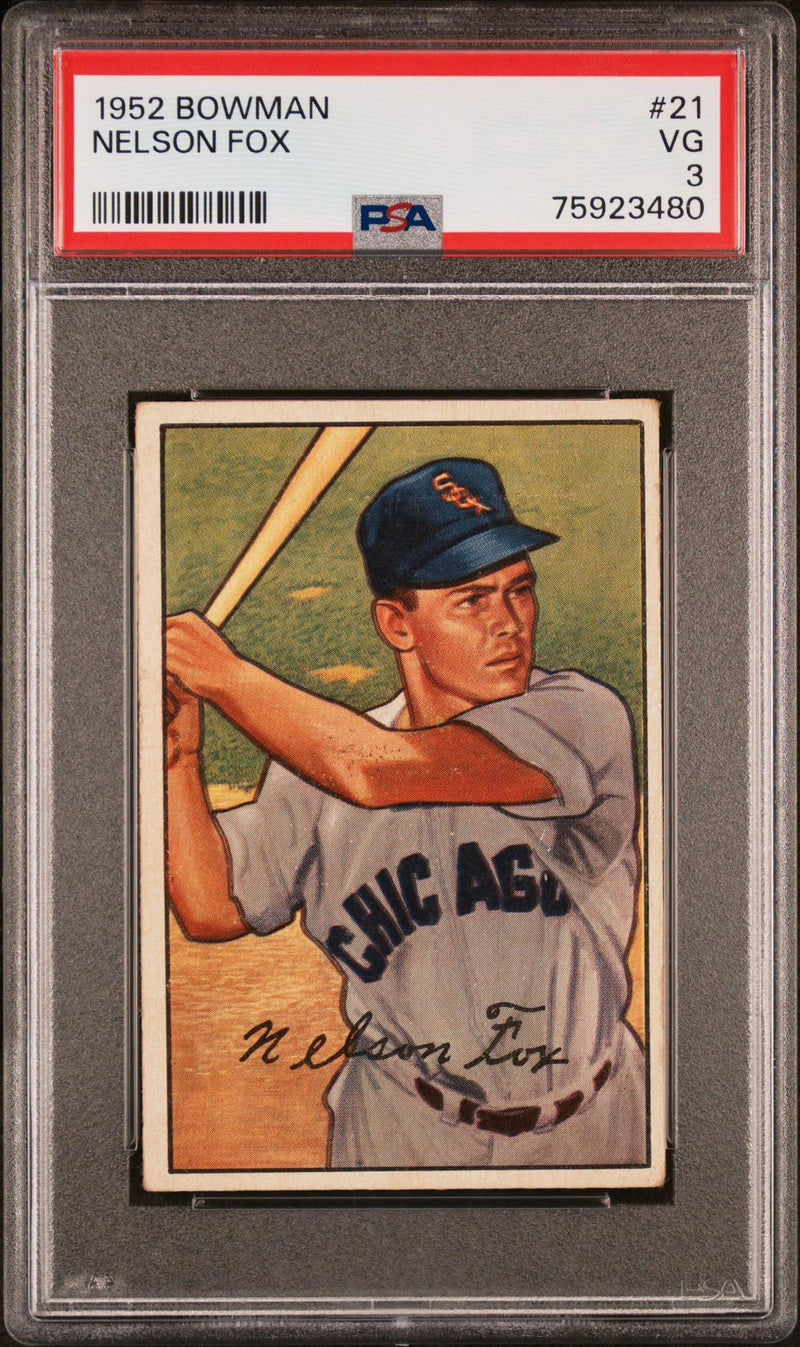 1952 Bowman Nellie Fox #21 PSA 3