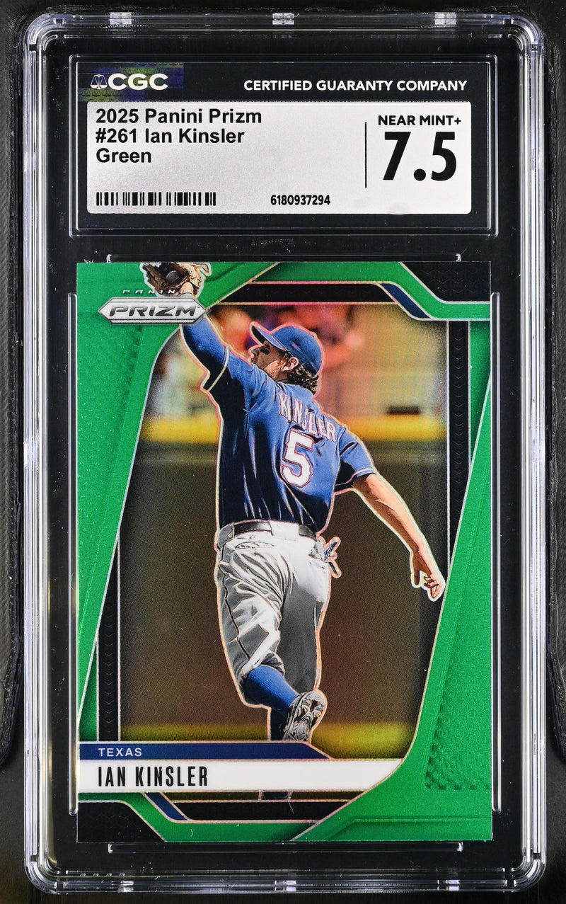 2025 Panini Prizm Ian Kinsler #261 Green CGC 7.5