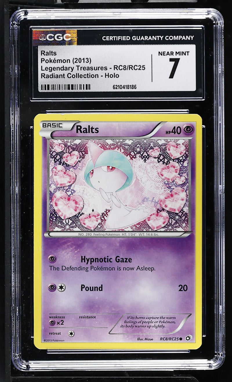 Pokémon Legendary Treasures Ralts RC8/RC25 Holo CGC 7