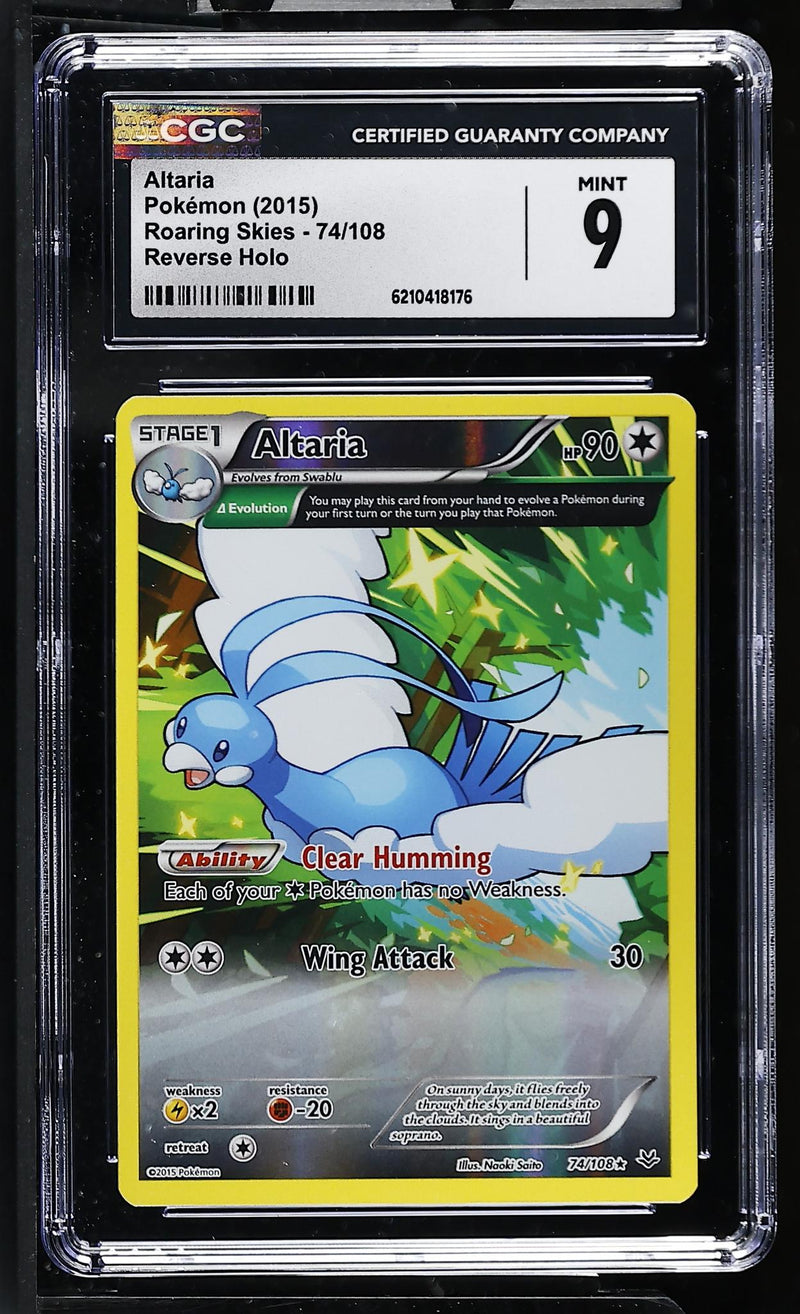 Pokémon Roaring Skies Altaria #74/108 Reverse Holo CGC 9