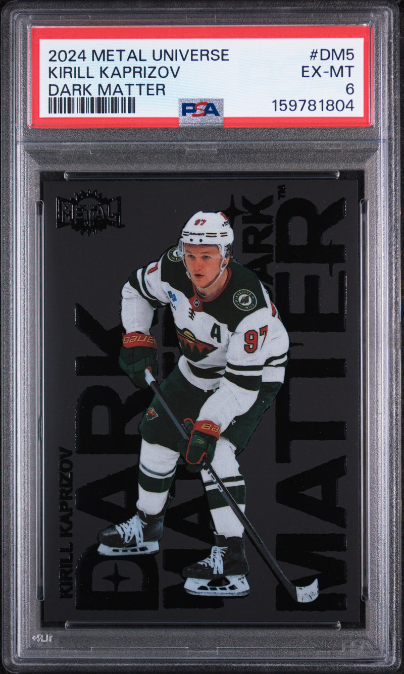 2024 Skybox Metal Universe Dark Matter Kirill Kaprizov #DM5 PSA 6