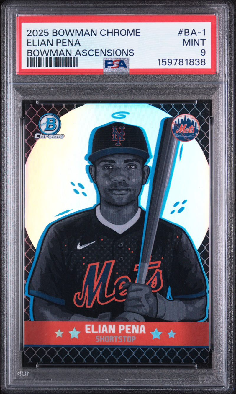 2025 Bowman Chrome Bowman Ascensions Elian Pena #BA-1 PSA 9