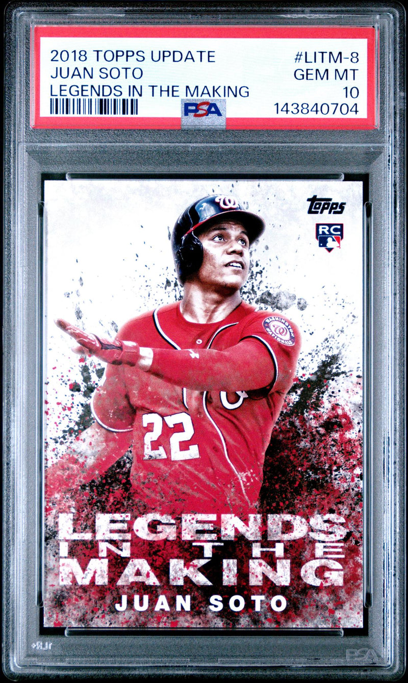 2018 Topps Update Legend In the Making Juan Soto #LITM8 PSA 10